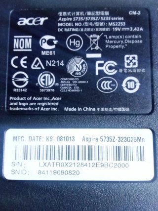 Acer Aspire 5735Z - Per Ricambi