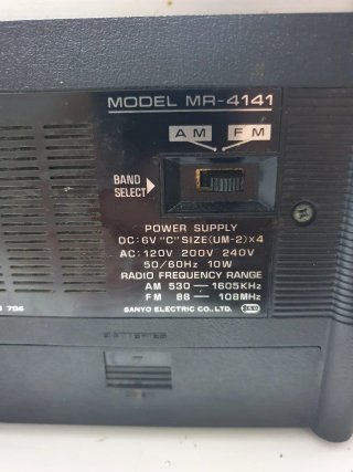Radio Portátil Sanyo MR-4141 Cassette