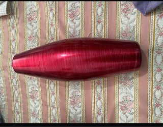 Vaso e Piatto IVV Vetro Rosso
