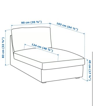 Ikea Chaiselonge Tostado