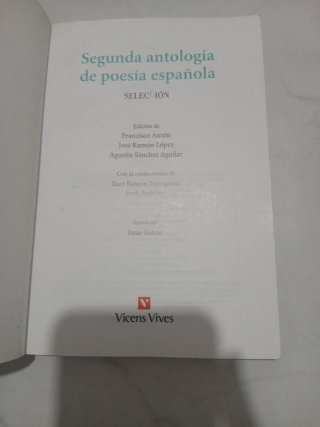 Segunda antología de poesía española selección