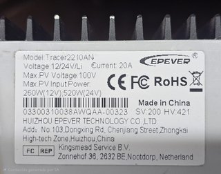 Regulador MPPT Epever y Batería Ultracell 12V 172A