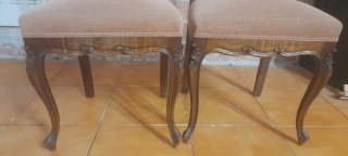 Juego de 2 sillas antiguas de madera