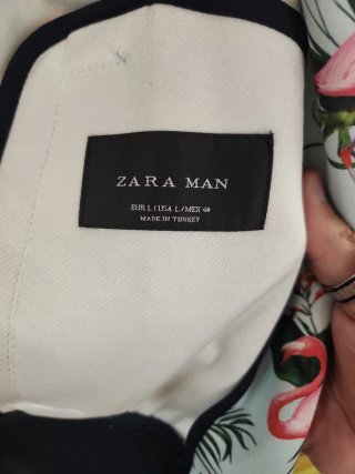 Cazadora Zara Flamencos Rosa Talla M