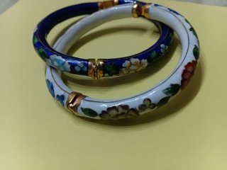 Pulsera rígida esmalte cloisonne articulada 20xcad