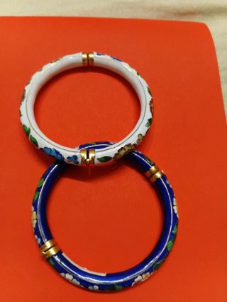 Pulsera rígida esmalte cloisonne articulada 20xcad