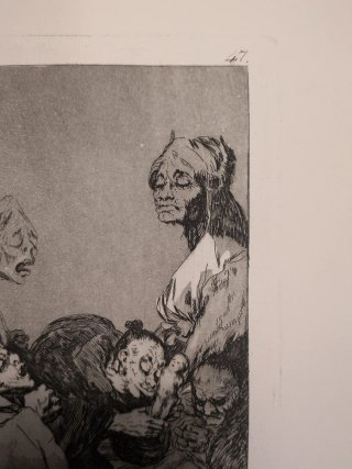 Grabado de Goya. Los caprichos, n°47