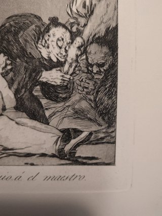 Grabado de Goya. Los caprichos, n°47
