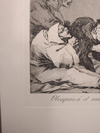 Grabado de Goya. Los caprichos, n°47
