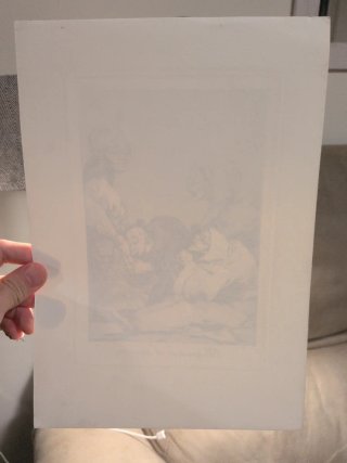 Grabado de Goya. Los caprichos, n°47