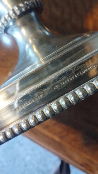 Vaso antico inglese in argento