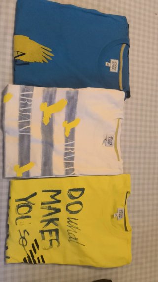 Lote 3 Camisetas Armani Junior Talla 14