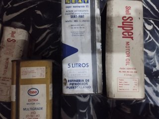 Lote 33 latas aceite antiguas