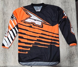 Conjunto Motocross Infantil Negro Naranja