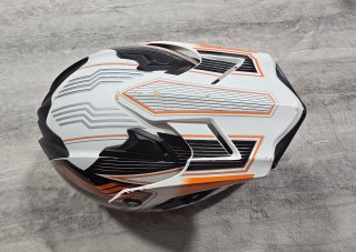 Conjunto Motocross Infantil Negro Naranja