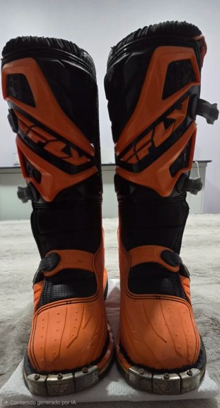 Conjunto Motocross Infantil Negro Naranja