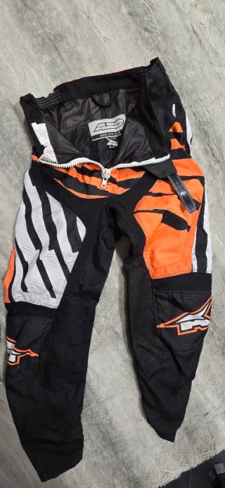 Conjunto Motocross Infantil Negro Naranja