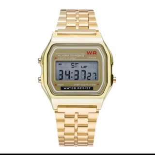 Reloj Digital Dorado WR - Estilo F91