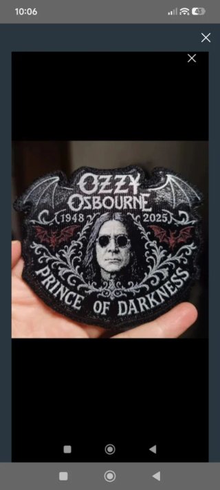Parche Ozzy Osbourne Prince of Darkness