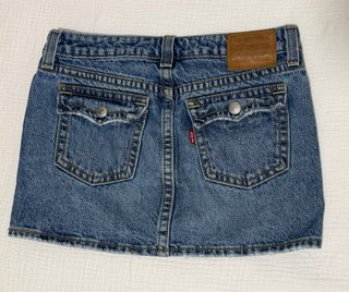 Falda vaquera Levi's beige y azul