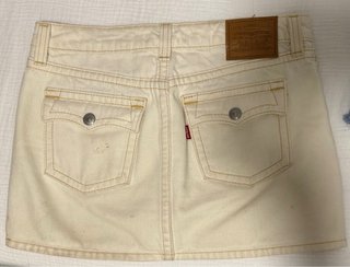 Falda vaquera Levi's beige y azul