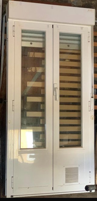Puerta balconera doble