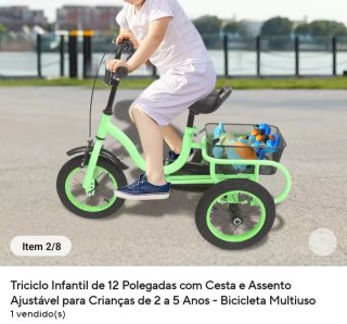 Triciclo Infantil cor de laranja