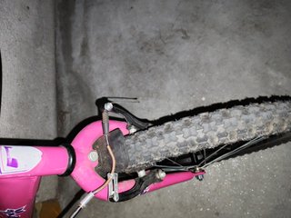 Bicicleta quer 20 rosa con flores