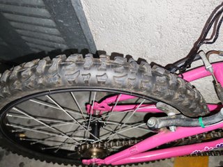 Bicicleta quer 20 rosa con flores