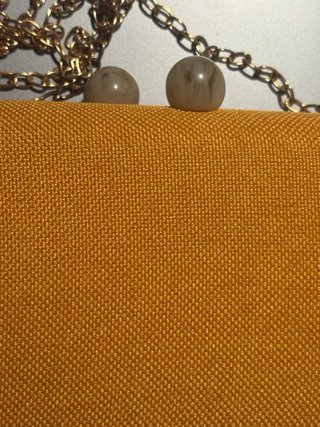 Bolso Clutch Masario Dorado Cadena Nuevo