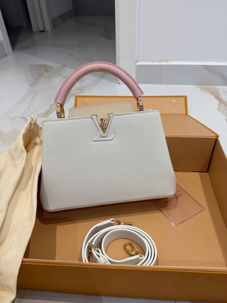 Bolso Piel Louis Vuitton Blanco y Rosa