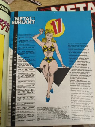 Lote 4 revistas Metal Hurlant Castellano