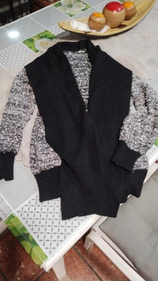 Jersey gris mujer