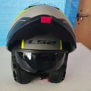 Casco Moto LS2 Strobe II Gris/Amarillo