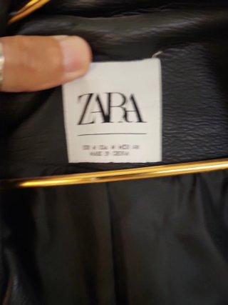Cazadora Biker Zara Tachuelas Animal Print