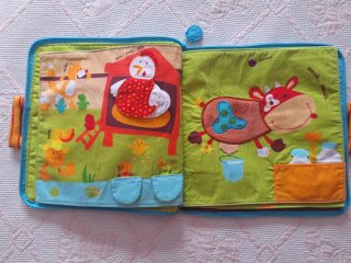 Libro de tela Jef en la granja