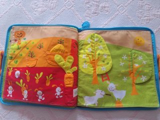 Libro de tela Jef en la granja