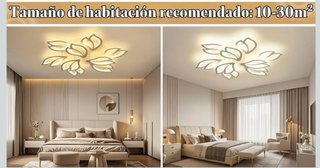 Lámpara Techo Flor LED con Mando