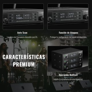 Phenyx Pro PTU-71-2B Sistema Micrófono UHF