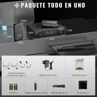 Phenyx Pro PTU-71-2B Sistema Micrófono UHF