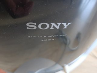 Monitor Sony Pantalla Negra/Plata