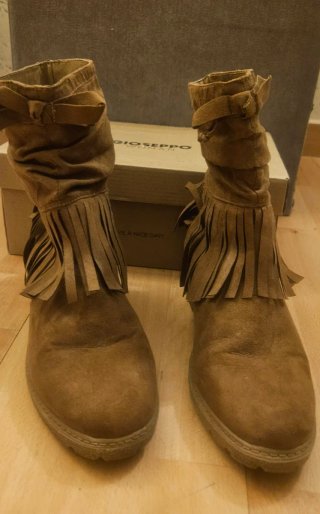 Botines boho chic flecos T-36