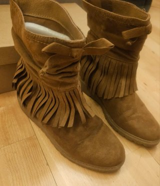 Botines boho chic flecos T-36