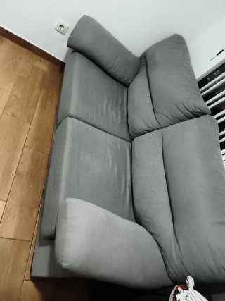 Sofá de 2 plazas gris