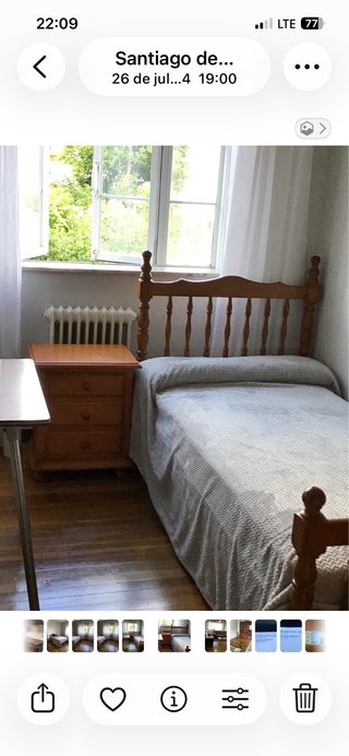 Cama de madera de 90 (con somier incluido)