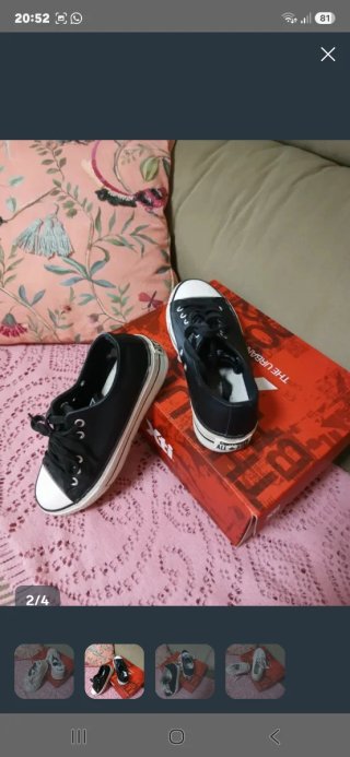 Converse Piel Negro Mujer