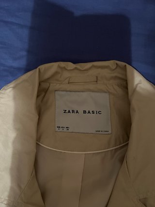 Trench Zara Basic Beige Talla M