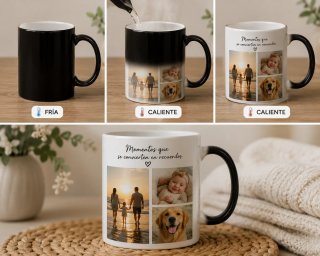 Taza Mágica Personalizada con Fotos