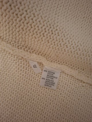 Chaqueta de punto degradada