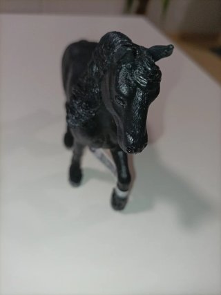 Caballo negro figura decorativa